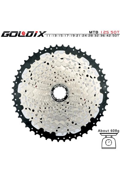 Choice12 12S 11-50T silver GOLDIX MTB Cassette K7 8/9/10/11/12 Speed 36/40/42...