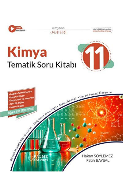 Palme Yayınevi PALME 11.SINIF JOKER KİMYA TEMATİK SORU KİTABI *YENİ*