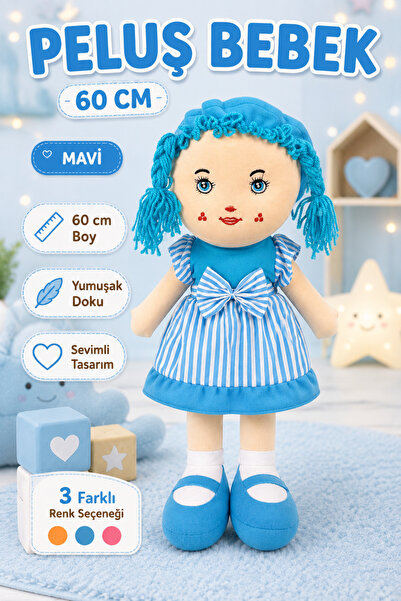 İlkbenaldim 60 cm Peluş Bebek – Turuncu Renk Yumuşak Oyuncak