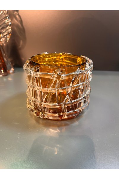 KARCILAR HOME STORE amber küçük vazo