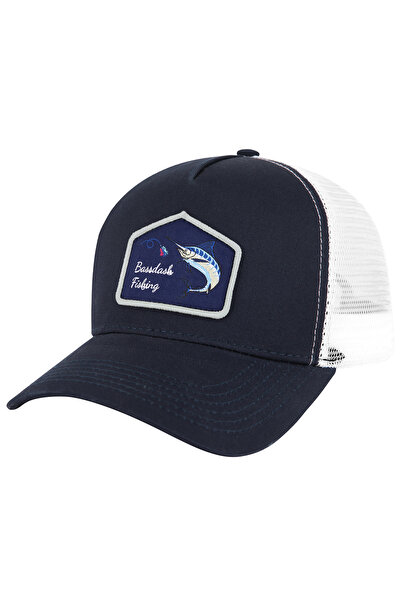 Choice قبعة بيسبول قابلة للتعديل بظهر شبكي وصيد السمك من Navy Jumping Marlin ...