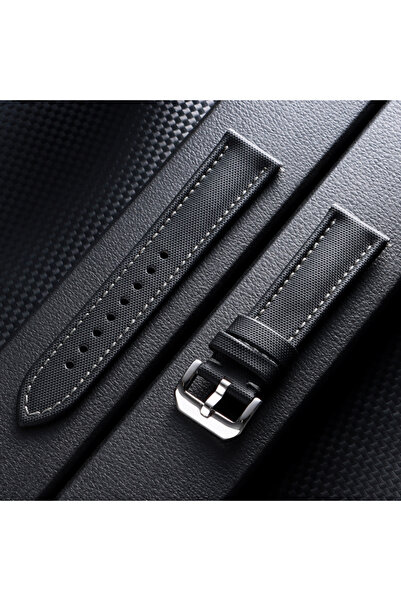 Choice7 20mm Black-Grey High Quality Waterproof Sailcloth Watch Band Premium ...