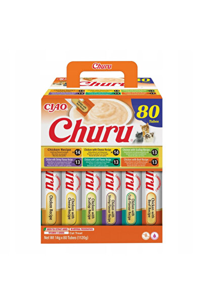 Inaba CAT CHURU 80P RECEPTĂ CU PUI 80x14g pastă pentru pisici cu pui