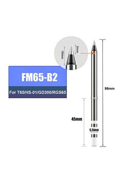Choice رأس لحام FM65-B2 FM65 بديل لـ T65 HS-01 GD300، سخان لحام بديل للحام ال...