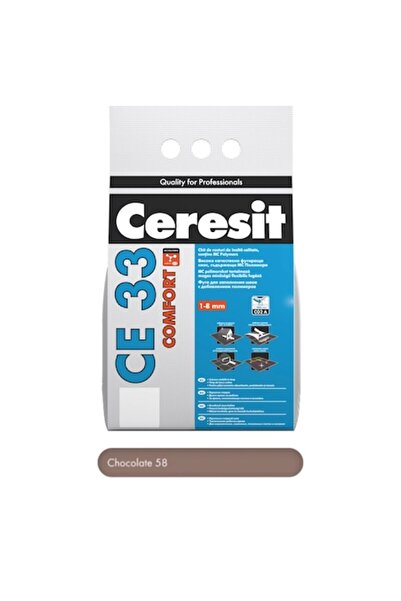 Ceresit Chit de etanșare ciocolatiu 5 kg premium CE 33 COMFORT, pentru rostur...
