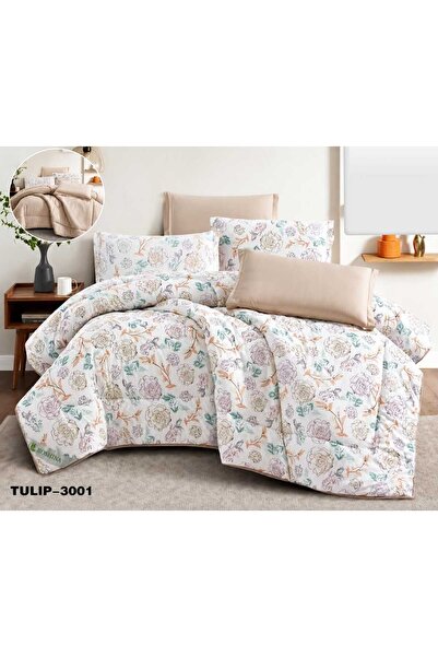 BIET ALMAFROSHAT 6-Piece Quilted Bedspread Set with a Quilted Bed Runner