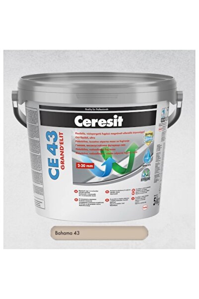 Ceresit CE 43 GRAND’ELIT Ultra Premium Grout, 5 kg, Bahama, Interior/Exterior...