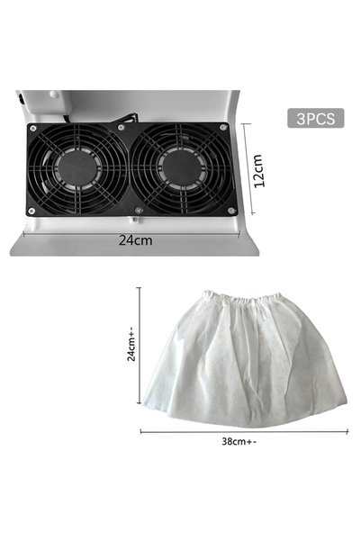 Choice B 3PCS Nail Dust Collector Bag Vacuum Cleaner Nail Dust Suction Collec...