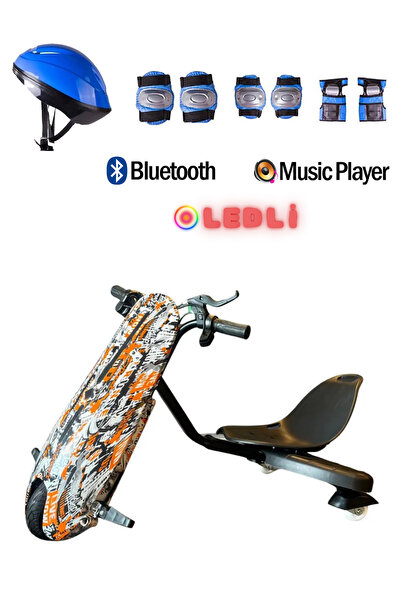 CityMate Drift Car Elektrikli Kaykay Bluetooth Dirift Kar Hoverboard Scooter + Koruma Ekipmanı D25