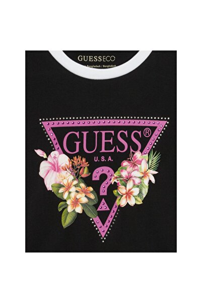 Guess Tricou de fată J6GI23K6YW4 Negru