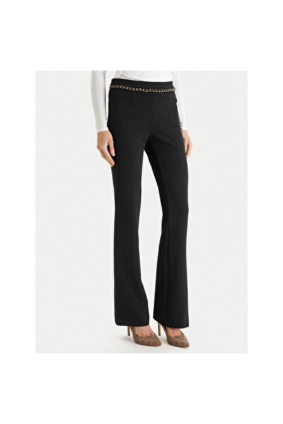 Guess Pantaloni de damă din material textil 6RGB129373Z Negru