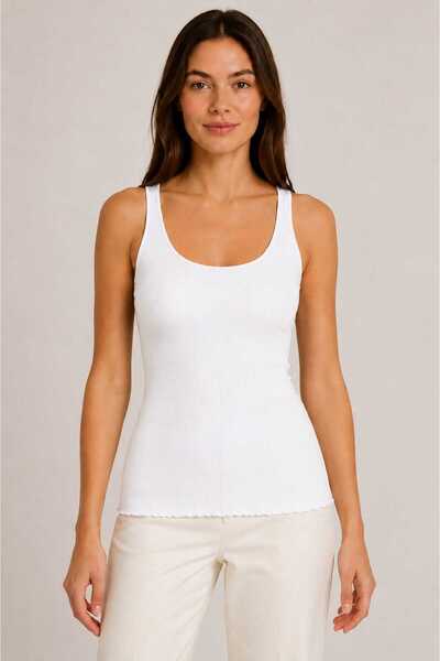 LAVİNİM Women's Terry Fabric Strappy Tank Top