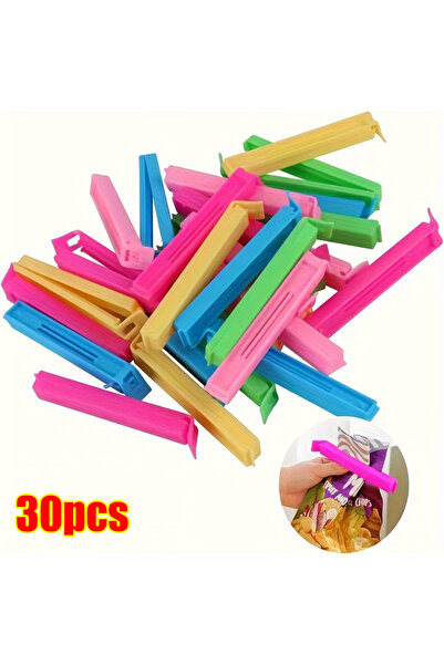Choice 30pcs random color 5-100PCS Food Snack Bag Sealing Plastic Clips For P...