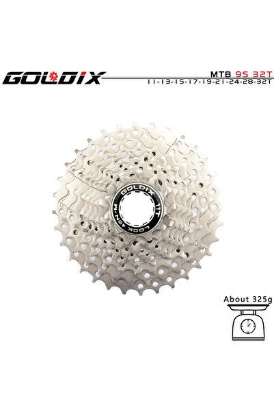 Choice21 9S 11-32T silver GOLDIX MTB Cassette K7 8/9/10/11/12 Speed 36/40/42/...