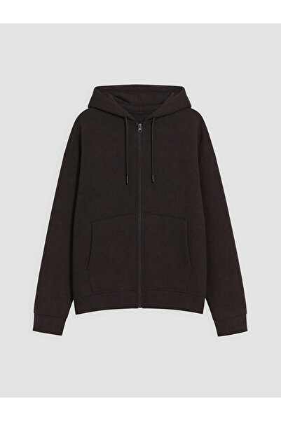 LC Waikiki Hooded Soft Touch Loose Fit Women's Zipper Sweatshirt from Uzg Sto...