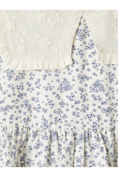 LC Waikiki Lcw Kids Baby Collar Floral Girl's Dress