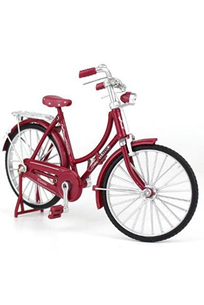 Choice5 Retro Red New 1:10 Mini Alloy Model Bicycle Diecast Metal Finger Moun...