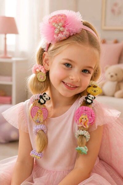 Monalisa Home Six-Piece Children's Buckle Crown and Keychain Set