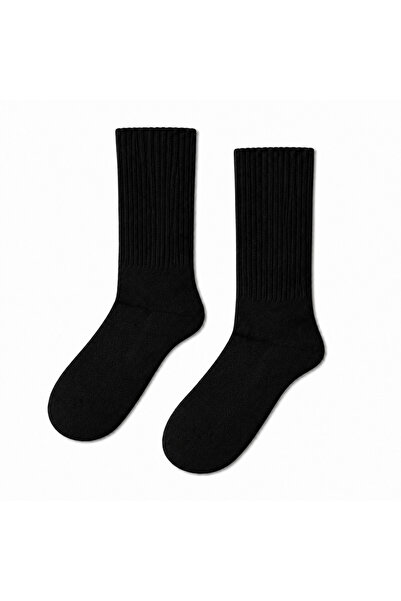 CARNAVAL SOCKS Carnaval Black Half Towel Unisex Socks
