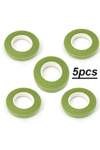Choice Light Green 5pcs 20m Floriculture Tape Self-adhesive Bouquet Floral St...