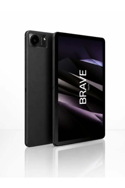 Brave تابلت T4 PRO بشاشة 10.1 بوصة INCELL، يدعم 4G LTE، ذاكرة 128 جيجابايت، 6 جيجابايت + 6 جيجابايت رام، معالج ثماني النواة، بطارية 6000 مللي أمبير، كاميرا 13 ميجابكسل، مكبرات صوت ستيريو مزدوجة، مع غطاء جلدي قابل للطي، ضمان لمدة سنتين - أسود