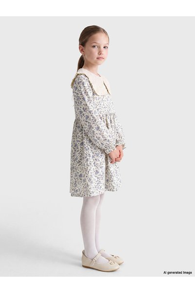 LC Waikiki Lcw Kids Baby Collar Floral Girl's Dress