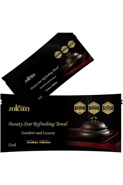 GENERAL مناشف منعشة، مناشف قطنية بيضاء منعشة (25 عبوة، 23 × 23 سم) مناشف معطر...