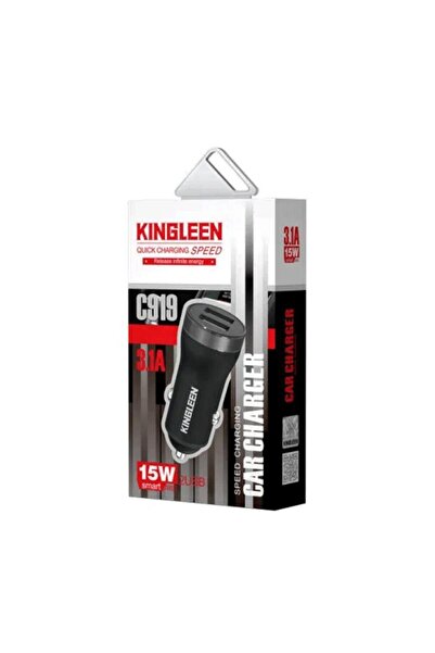 OEM KINGLEEN Φορτιστής Αυτοκινήτου C919 με Δύο Θύρες USB Και Καλώδιο Φόρτισης...