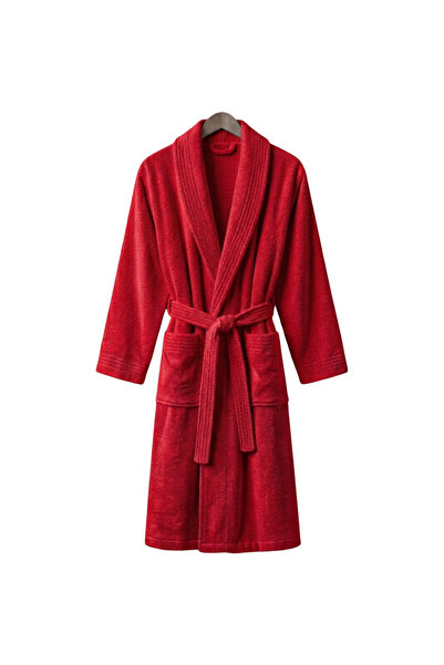 MID-TEX Halat baie, 100% bumbac, 380 GSM, rosu, L-XL