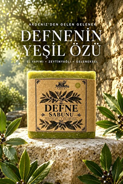 ANADOLU HASAT Doğal Defne İçerikli Katı Sabun 120 g – El ve Vücut Sabunu