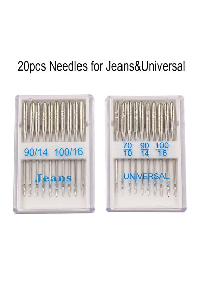 Choice 20PCS D&D 20pcs Sewing Machine Needles for Singer Brother Janome Varma...