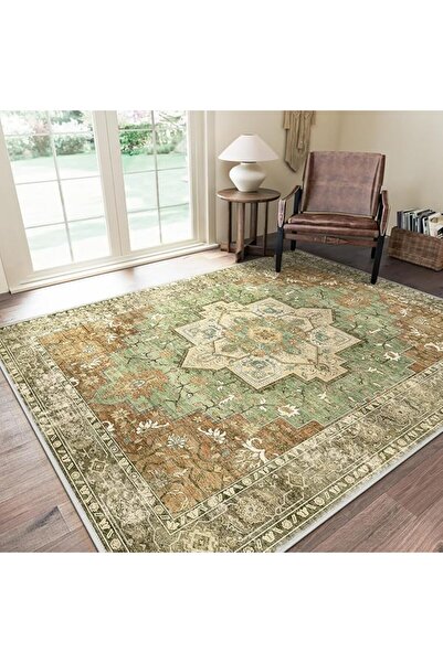 EOGILY Ultra-Thin Washable Carpet with Stain-Resistant and Wear-Resistant Pro...