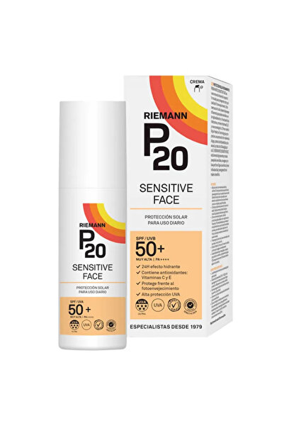 Riemann P20 Protecție Solară Sensibilă pentru Față SPF50+ 50g