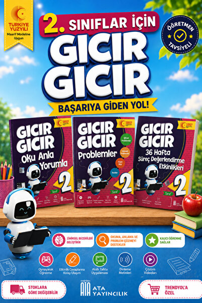 Ata Yayıncılık 2. Sınıf Gıcır Gıcır Oku Anla Yorumla - Problemler - 36 Hafta ...