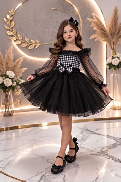 tunay moda Girl's Wedding Graduation Ball Party Dress