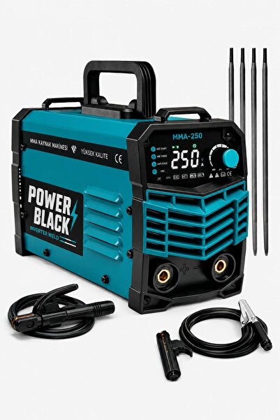 POWER BLACK MMA250 250 Amper İnverter Mini Çanta Kaynak Makinesi Seti | IGBT ...
