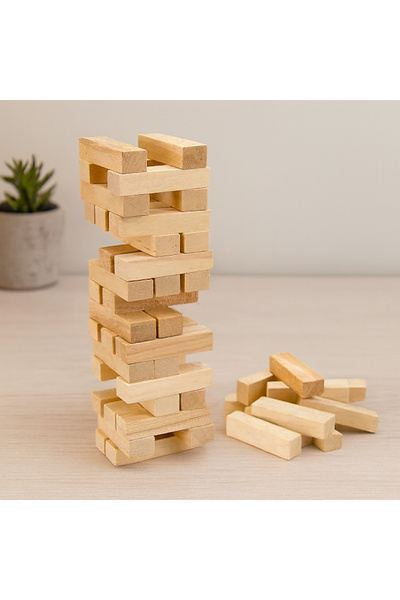 Hobibahçem Wooden Balance Game 54 Pieces (Jenga)