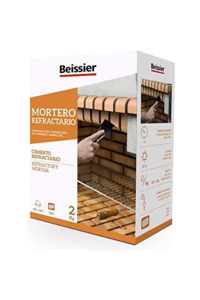 Beissier Refractory Mortar, 2 kg, 750 degrees, interior-exterior use