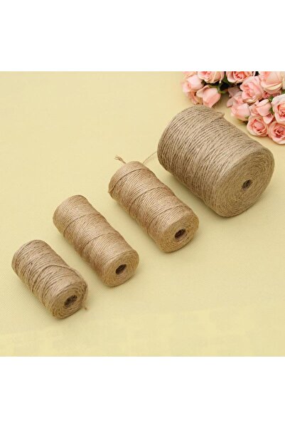 Choice 30/50/300Meters Natural Vintage Jute Rope Cord String Twine Burlap Rib...