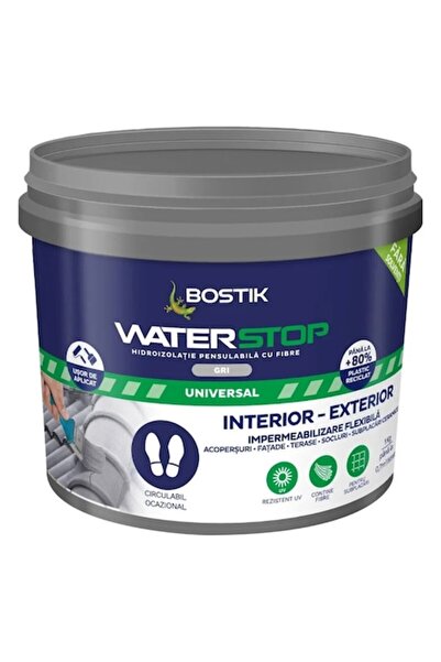 Bostik Den Braven Membrană hidroizolantă Waterstop, culoare gri, 1 kg