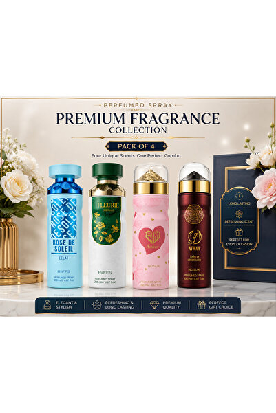 Riiffs Rose de Soleil Eclat + Fleurie Emerald + Saher + Ajwaa - Premium Perfu...