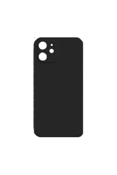 OEM Θήκη Πλάτης Σιλικόνης Back Cover για IPhone 12 - Χρώμα : Μαυρο
