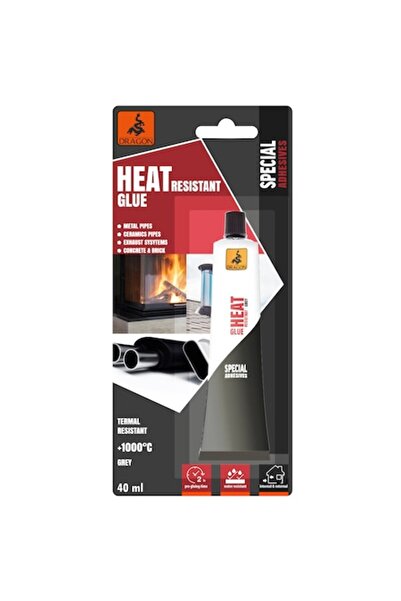 Dragon Adeziv termorezistent 40 ml, gri, rezistent până la 1000 de grade ° C,...