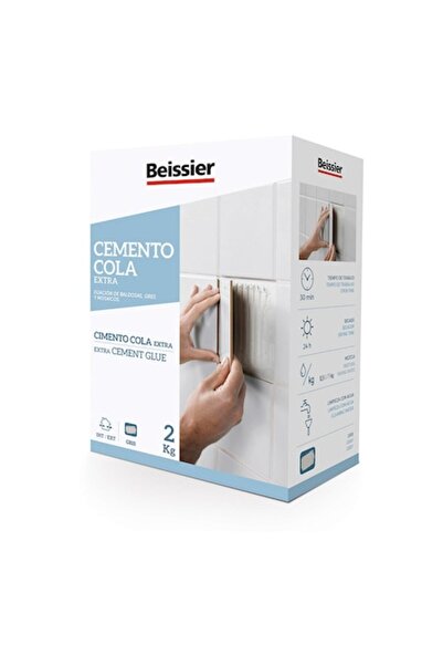Beissier Ciment 70164-001, rezistent la apă, pentru interior/exterior, gri, 2 kg