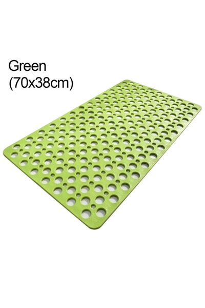 Choice3 green Slip Anti Mould Anti Slip Bath Mat with Drain Holes Machine Was...