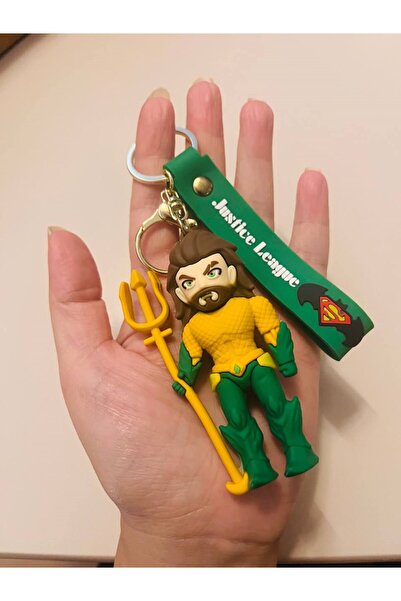 mykhediyevesanatatölyesi Aquaman Figure Keychain Bag Car Ornament