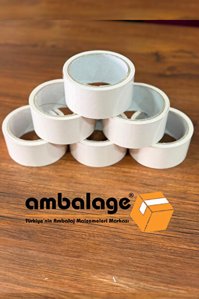 Ambalage PVC BANT(1ADET) Montaj Bandı Beyaz Cam Montaj Bandı Iz Bırakmaz - Sü...