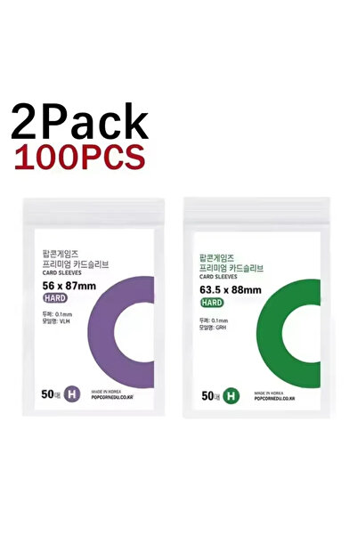 Choice5 100 قطعة - جراب شفاف لبطاقات صور Kpop من كوريا المختلطة، جراب شفاف مض...