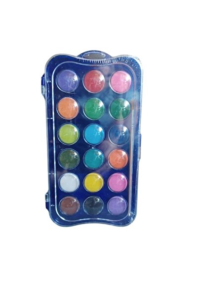 Vision XXI Set of 18 Watercolors, 28mm Pan, with Brush,