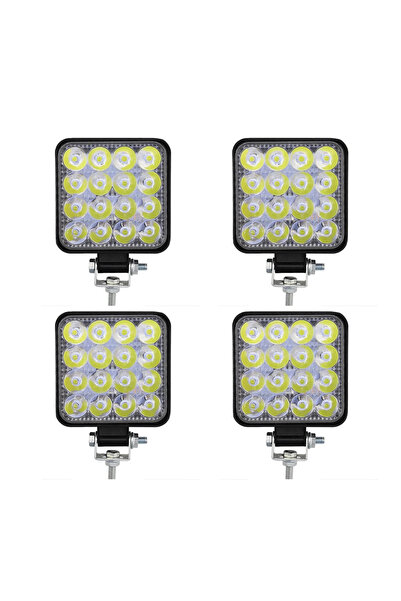 Choice 4 قطع 12 فولت شريط إضاءة LED 48 واط مصباح عمل LED صغير للطرق الوعرة لش...